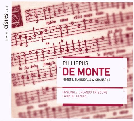 Philippe de Monte (1521-1603): Motetten,Madrigale &amp; Chansons, CD