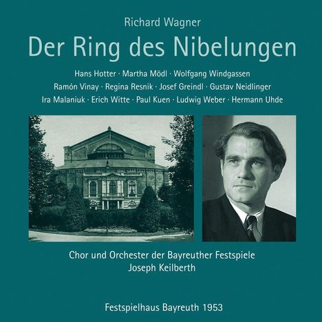 Richard Wagner (1813-1883): Der Ring des Nibelungen (Live-Mitschnitt aus dem Festspielhaus Bayreuth 1953), 12 CDs