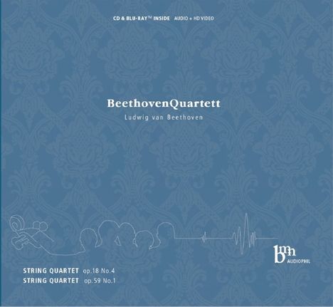 Ludwig van Beethoven (1770-1827): Streichquartette Nr.4 &amp; 7, 1 CD und 1 Blu-ray Disc