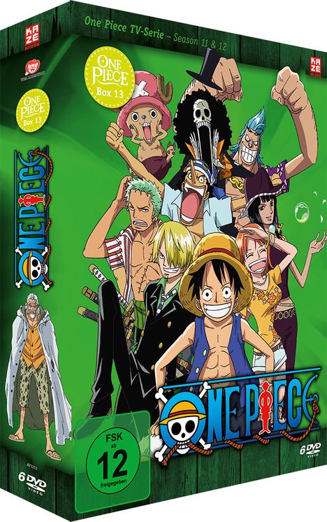One Piece TV Serie Box 13, 6 DVDs