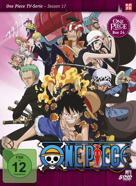 One Piece TV Serie Box 24, 5 DVDs