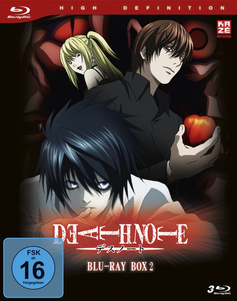 Death Note Blu-ray-Box 2 (Episode 19-37) (Blu-ray), 3 Blu-ray Discs