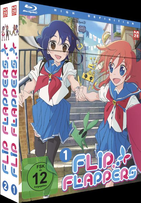 Flip Flappers Vol. 1-2 (Gesamtausgabe) (Blu-ray), 2 Blu-ray Discs