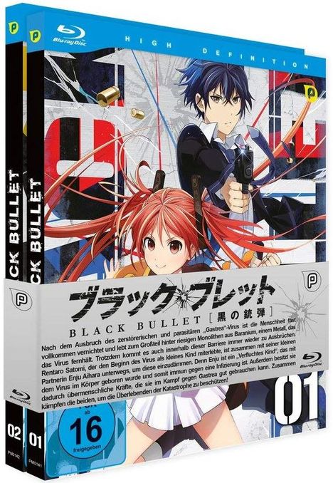 Black Bullet (Gesamtausgabe) (Blu-ray), 2 Blu-ray Discs