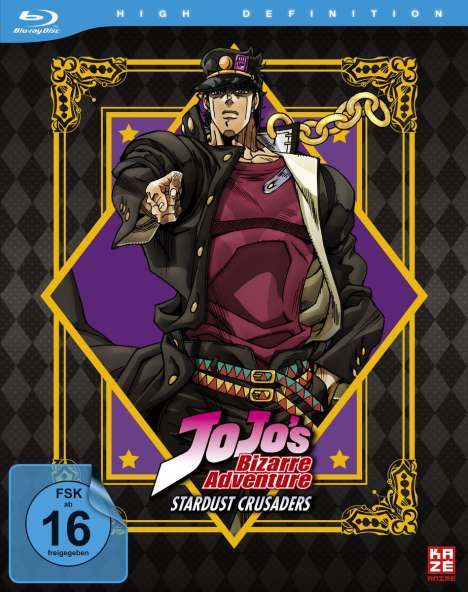 Jojo's Bizarre Adventure Staffel 2: Stardust Crusaders (Gesamtausgabe) (Blu-ray), 8 Blu-ray Discs