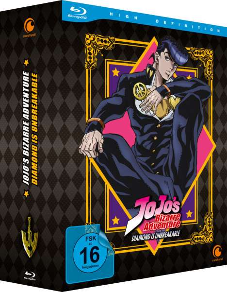 Jojo's Bizarre Adventure Staffel 3: Diamond is Unbreakable (Gesamtausgabe) (Blu-ray), 6 Blu-ray Discs