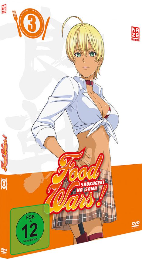Food Wars! Vol. 3, DVD