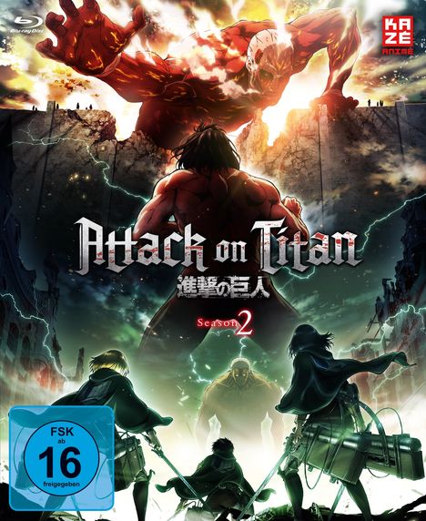 Attack on Titan Staffel 2 Vol. 1 (mit Sammelschuber) (Blu-ray), Blu-ray Disc