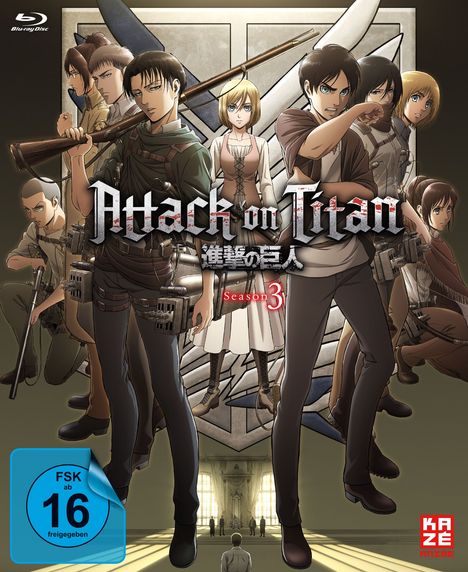Attack on Titan Staffel 3 Vol. 1 (mit Sammelschuber) (Blu-ray), Blu-ray Disc