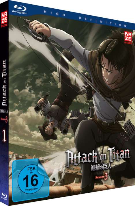 Attack on Titan Staffel 3 Vol. 1 (Blu-ray), Blu-ray Disc