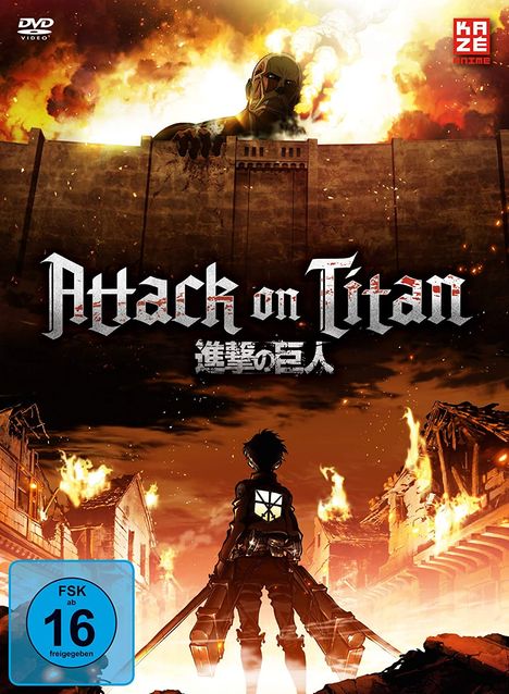 Attack on Titan Staffel 1 (Gesamtausgabe), 4 DVDs
