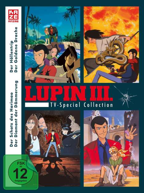 Lupin III. - TV Special Collection, 4 DVDs