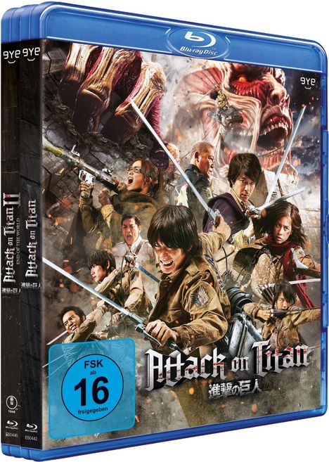 Attack on Titan / Attack on Titan 2 - End of the World (Blu-ray), 2 Blu-ray Discs