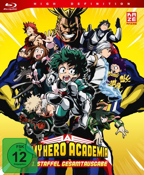 My Hero Academia Staffel 1 (Gesamtausgabe) (Blu-ray), 3 Blu-ray Discs