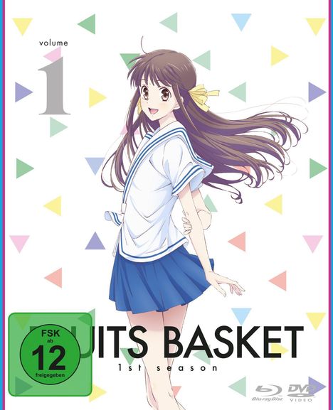 Fruits Basket Staffel 1 Vol. 1 (Blu-ray &amp; DVD im Mediabook), 1 Blu-ray Disc und 1 DVD