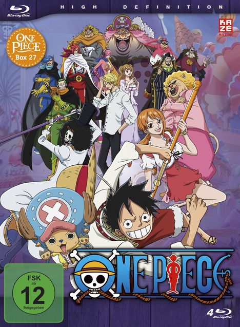 One Piece TV-Serie Box 27 (Blu-ray), 4 Blu-ray Discs