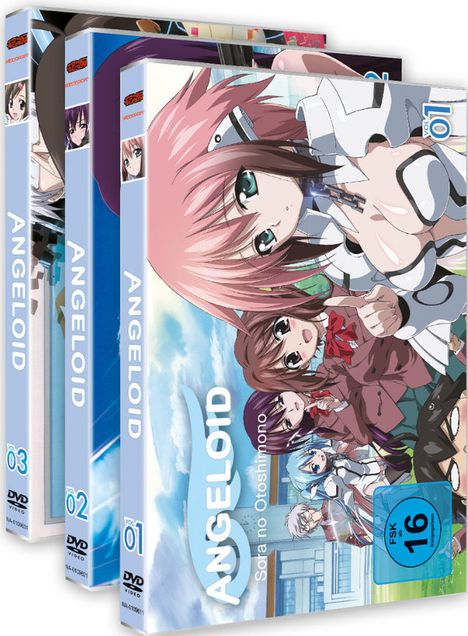 Angeloid Staffel 1 - Sora no Otoshimono (Gesamtausgabe), 3 DVDs