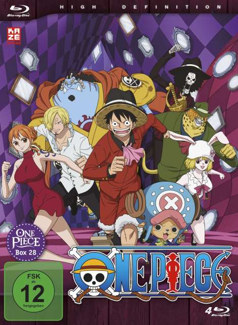 One Piece TV-Serie Box 28 (Blu-ray), 4 Blu-ray Discs