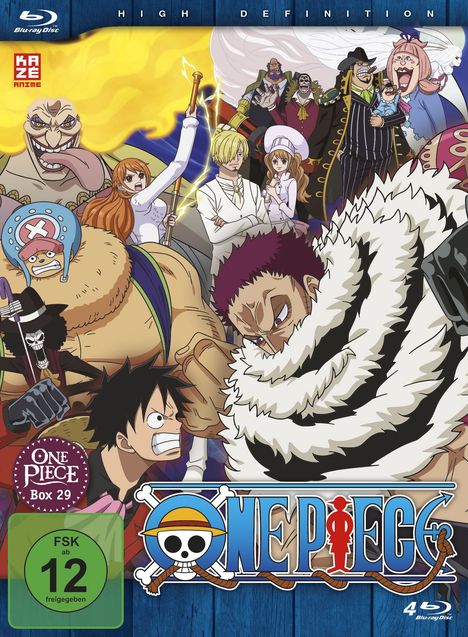 One Piece TV-Serie Box 29 (Blu-ray), 4 Blu-ray Discs