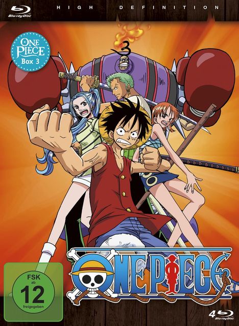 One Piece TV Serie Box 3 (Blu-ray), 4 Blu-ray Discs