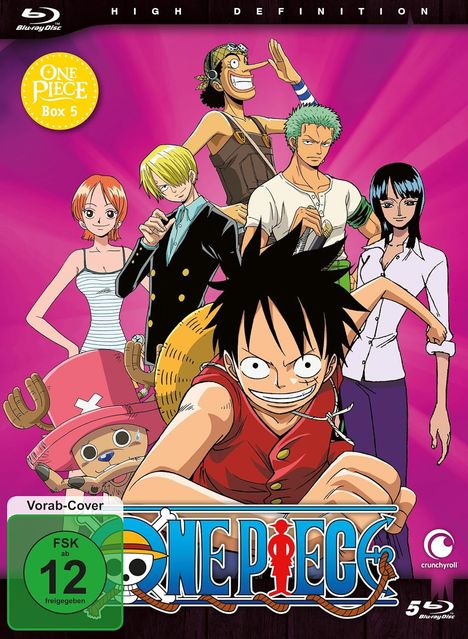 One Piece TV Serie Box 5 (Blu-ray), 5 Blu-ray Discs