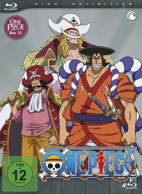 One Piece TV-Serie Box 33 (Blu-ray), 4 Blu-ray Discs