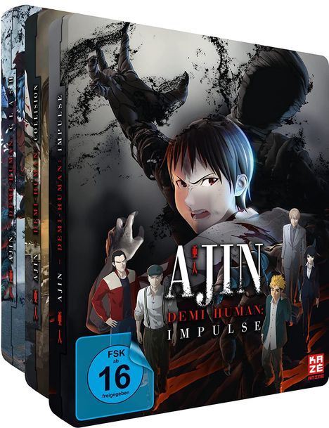 Ajin - Movie Trilogie 1-3 (Steelbook), 3 DVDs