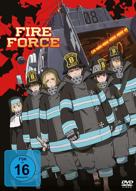 Fire Force Staffel 1 (Gesamtausgabe), 8 DVDs