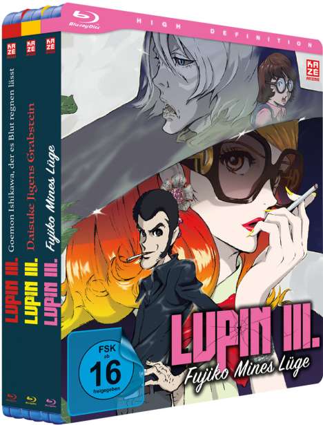 Lupin III. (MovieBundle 1-3) (Blu-ray), 3 DVDs