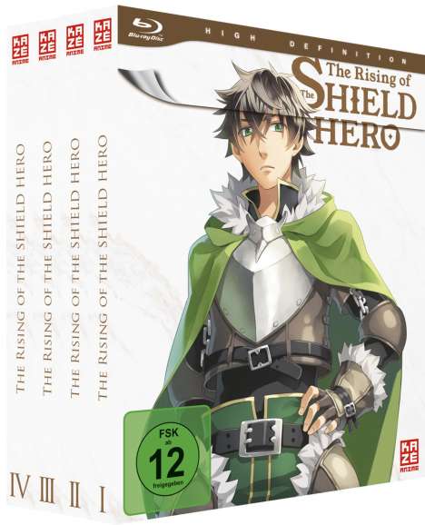 The Rising of the Shield Hero Staffel 1 (Gesamtausgabe) (Blu-ray), 4 Blu-ray Discs