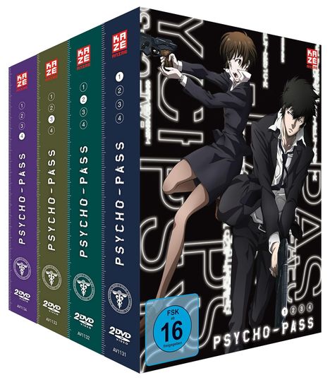 Psycho-Pass Staffel 1 (Gesamtausgabe), 4 DVDs