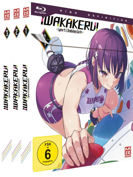Iwakakeru Sport Climbing Girls (Gesamtausgabe) (Blu-ray), 3 Blu-ray Discs