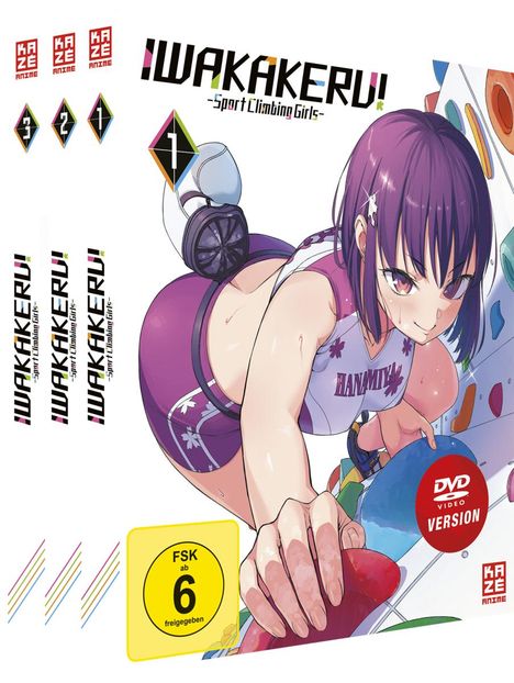Iwakakeru Sport Climbing Girls (Gesamtausgabe), 3 DVDs