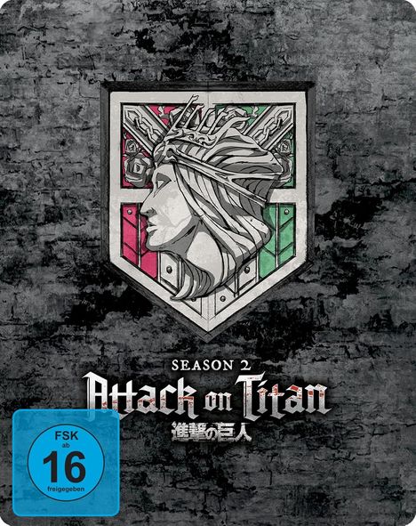 Attack on Titan Staffel 2 (Gesamtausgabe) (Blu-ray im Steelbook), 2 Blu-ray Discs