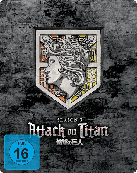 Attack on Titan Staffel 3 (Gesamtausgabe) (Blu-ray im Steelbook), 2 Blu-ray Discs