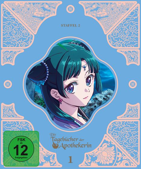 Staffel 2, Die Tagebücher der Apothekerin, FSK ab 12. Illustration eines Mädchens mit grünem Haar.