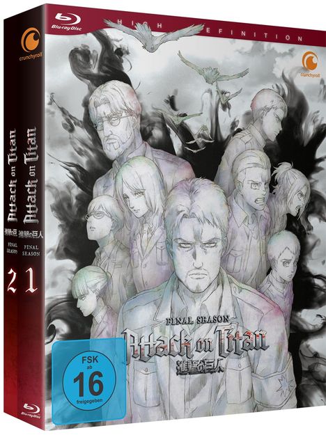 Attack on Titan Staffel 4 (Part 1 - Gesamtausgabe) (Blu-ray), 3 Blu-ray Discs