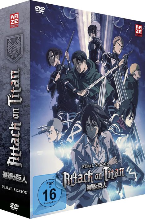 Attack on Titan Staffel 4 (Part 1 - Gesamtausgabe), 3 DVDs