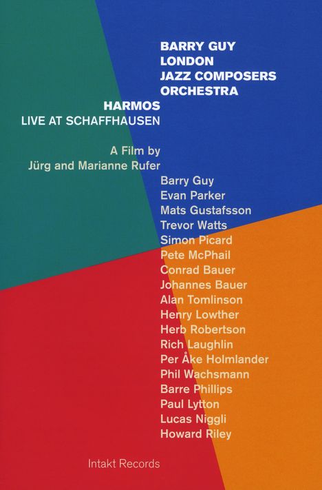 Barry Guy (geb. 1947): Harmos (Live), DVD