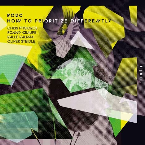 ROUC, How to Prioritize Differently. Namen: Chris Pitsiokos, Ronny Graupe, Kalle Kalima, Oliver Steidle. Abstrakte Grafik.