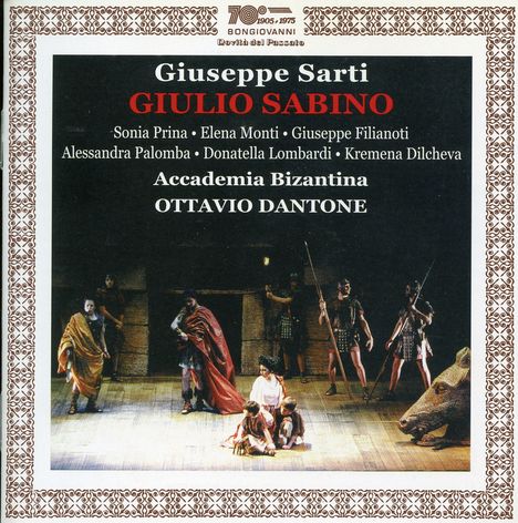 Giuseppe Sarti (1729-1802): Giulio Sabino, 2 CDs