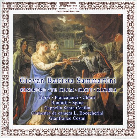 Giovanni Battista Sammartini (1701-1775): Miserere, CD