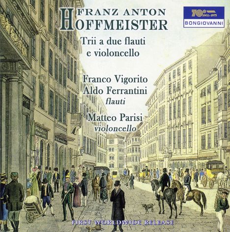 Franz Anton Hoffmeister (1754-1812): Trios für 2 Flöten &amp; Cello Nr.1-4, CD