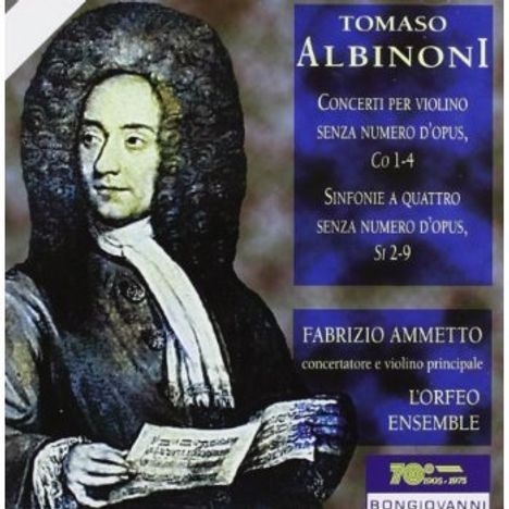 Tomaso Albinoni (1671-1751): Sinfonie a quattro WoO 2-9, CD