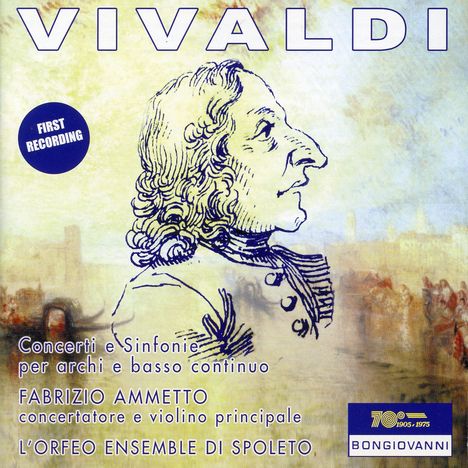Antonio Vivaldi (1678-1741): Konzerte &amp; Symphonien für Streicher, CD