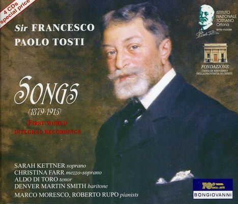 Francesco  Paolo Tosti (1846-1916): 75 Lieder, 4 CDs