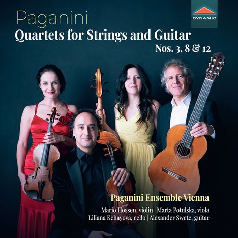 Niccolo Paganini (1782-1840): Gitarrenquartette Nr.3,8,12, CD
