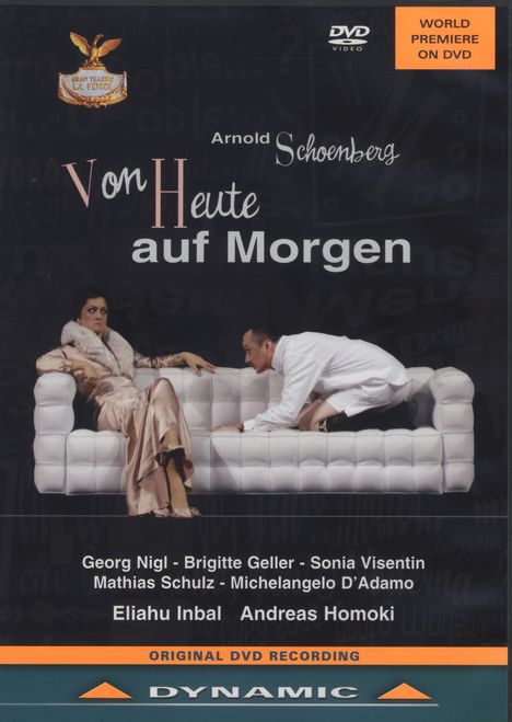 Arnold Schönberg (1874-1951): Von heute auf morgen (Oper in 1 Akt), DVD