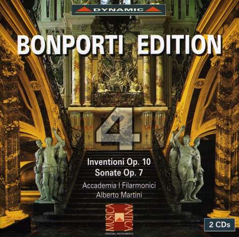 Francesco Bonporti (1672-1749): Inventioni für Violine &amp; Bc op.10 Nr.1-10, 2 CDs