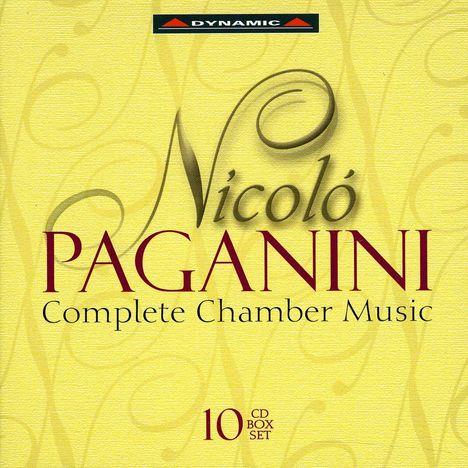 Niccolo Paganini (1782-1840): Kammermusik, 10 CDs